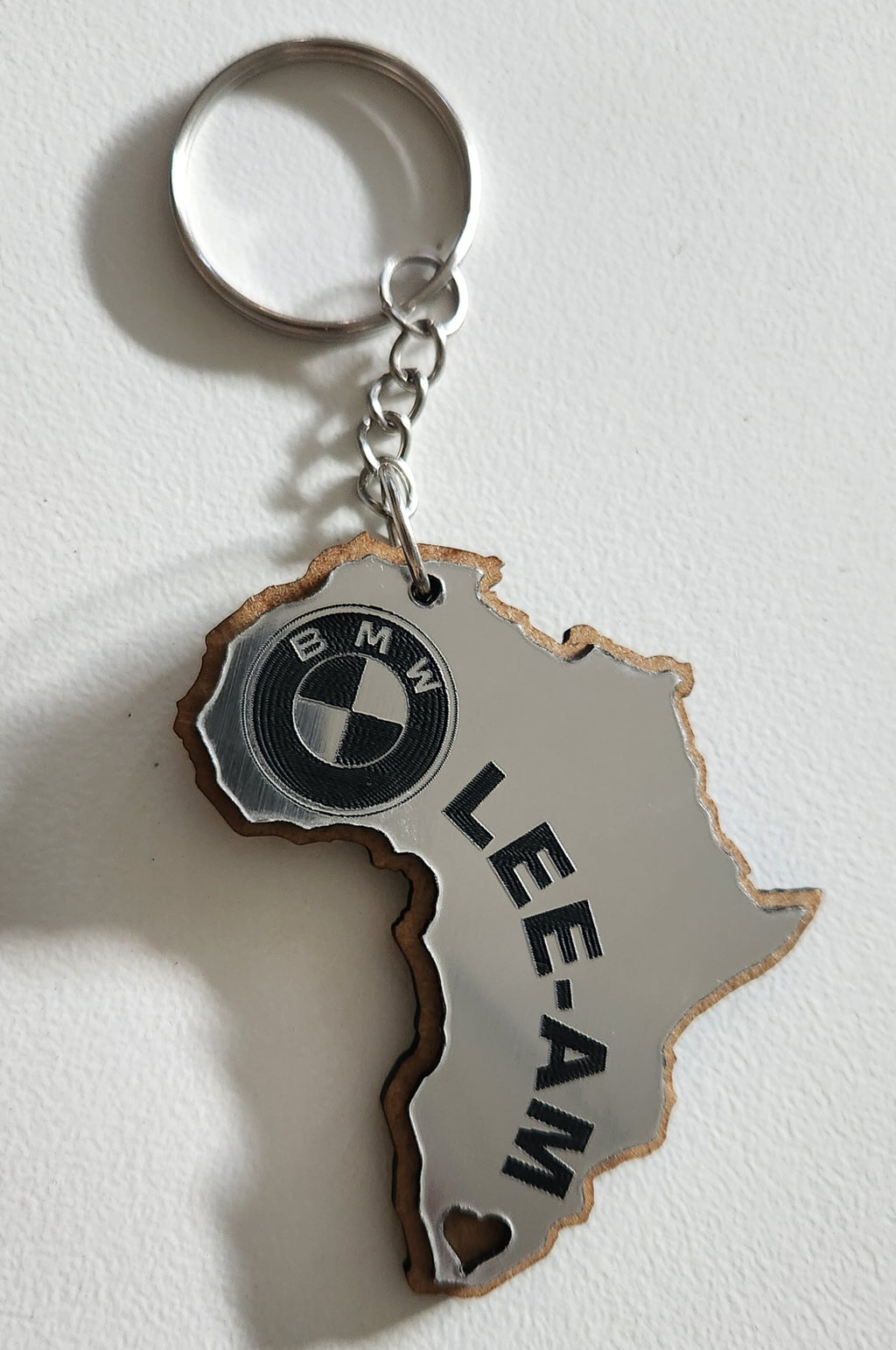 Africa-shaped keychains