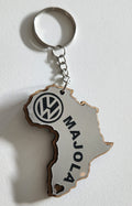 Africa-shaped keychains