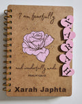 Custom 3D wooden Notebook Cover